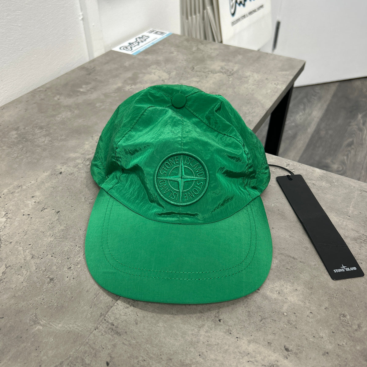 STONE ISLAND NYLON CAP ‘GREEN’