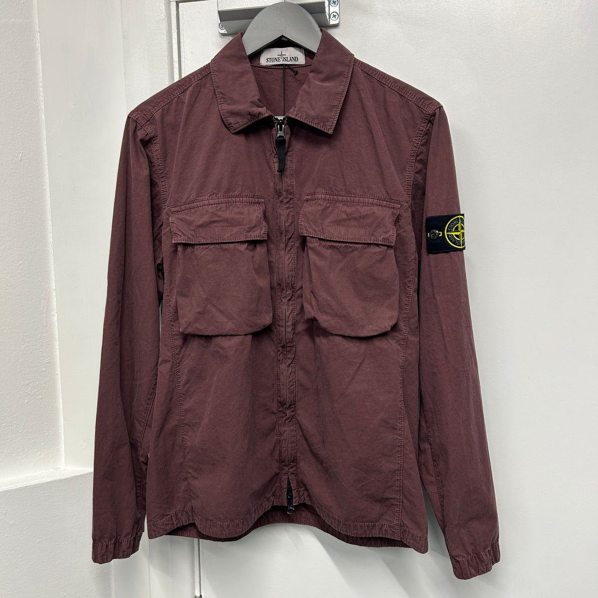 STONE ISLAND OVERSHIRT ‘BURGUNDY’