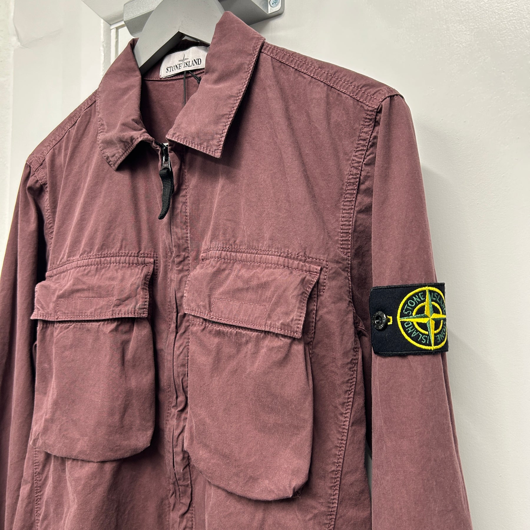 STONE ISLAND OVERSHIRT ‘BURGUNDY’