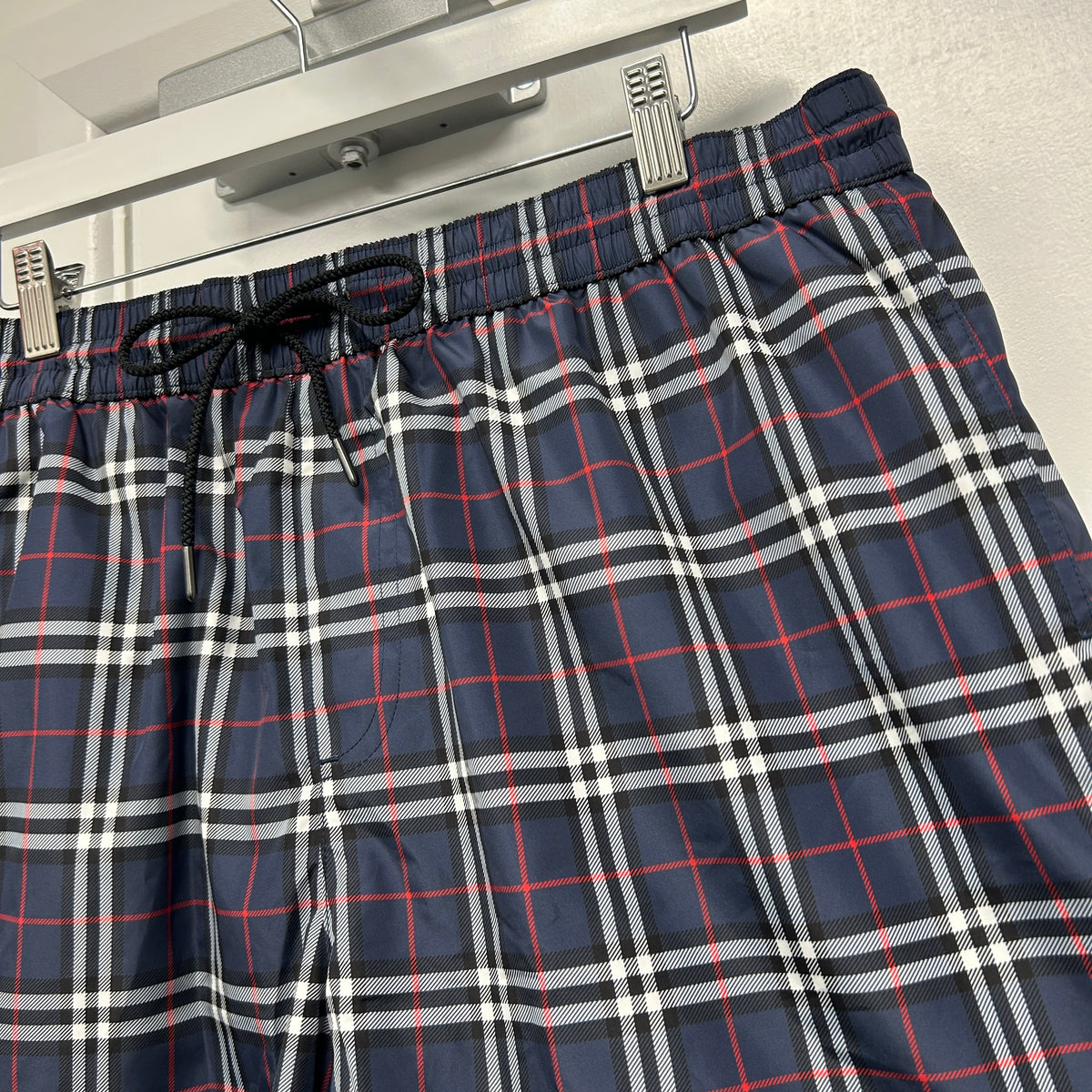 BURBERRY CHECK SHORTS “BLUE”