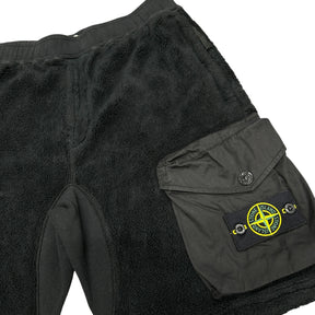 STONE ISLAND SHERPA SHORTS ‘BLACK’