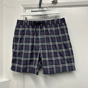 BURBERRY CHECK SHORTS “BLUE”