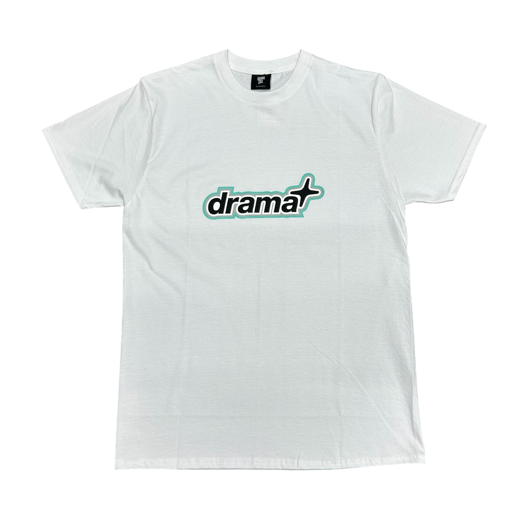 DRAMA CALL LOGO TSHIRT “TURQUOISE/WHITE”