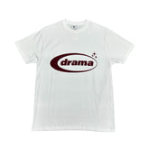 DRAMA CALL TSHIRT ‘BURGUNDY/WHITE’